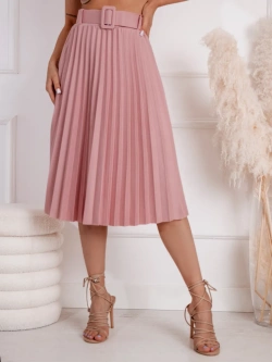 Plisowana spódnica midi z paskiem Gemma