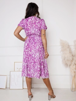 Wzorzysta sukienka midi Quala