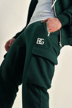 SPODNIE MĘSKIE BG SIGMA | CIEMNA ZIELEŃ