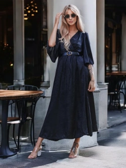 Długa połyskująca sukienka Angela