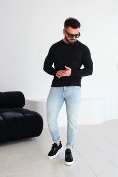 T-Shirt longsleeve męski BG Trust | czarny