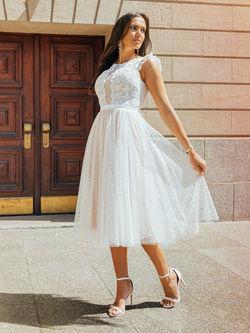 Sukienka biała 20320B