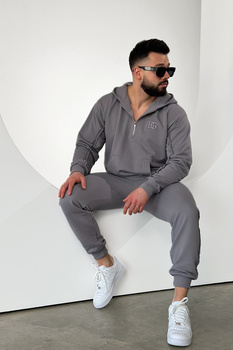BLUZA MĘSKA BG HOODY | SZARY