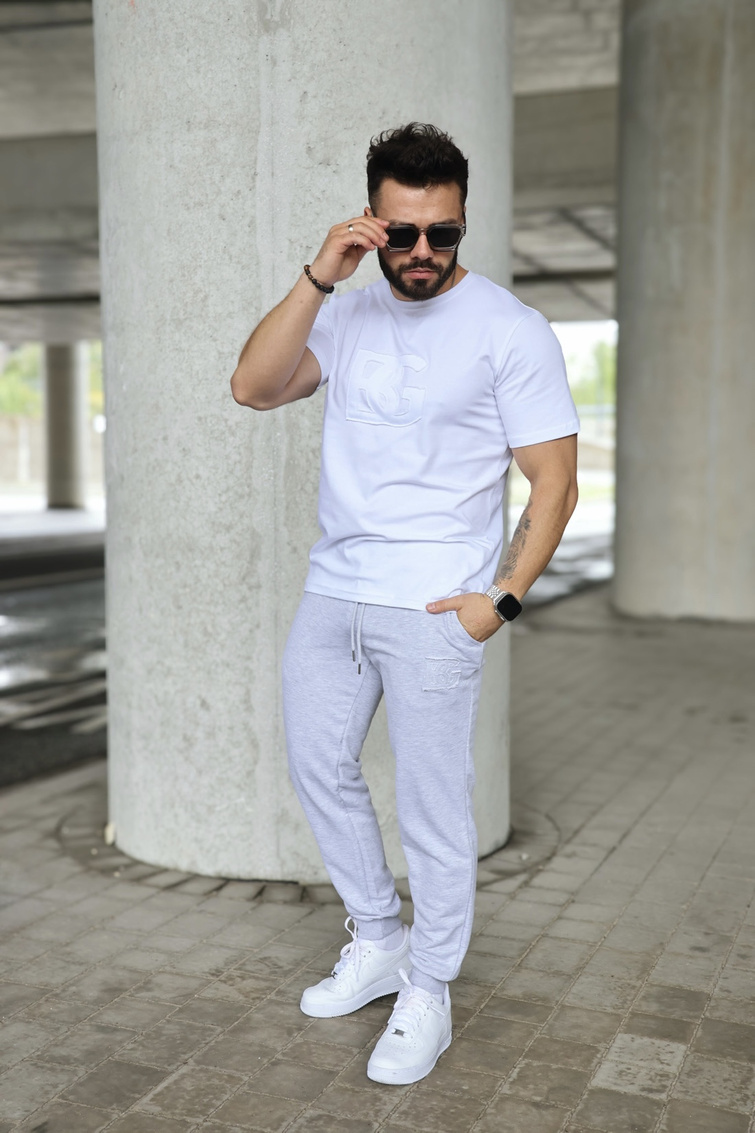 T-Shirt męski BG Origami | biały