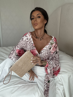 Bluzka KAIRA print pantera – rose