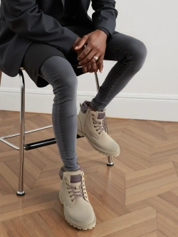 Męskie ocieplane beżowe trapery TL230-8