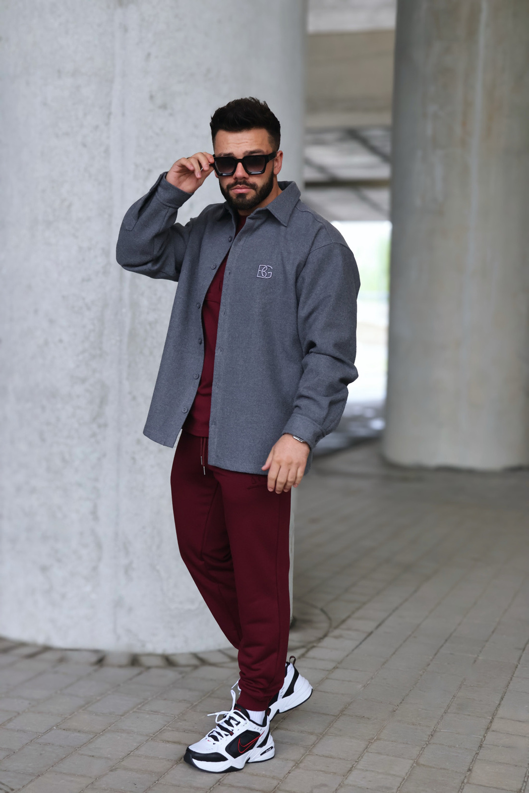 Koszula męska BG Coat | grafit