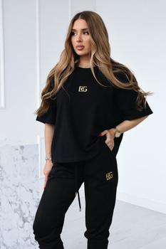 T-Shirt damski BG Goldi | czarny