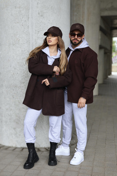 Koszula męska BG Coat | czekolada