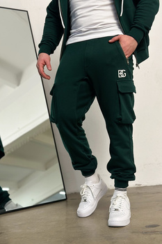 SPODNIE MĘSKIE BG SIGMA | CIEMNA ZIELEŃ