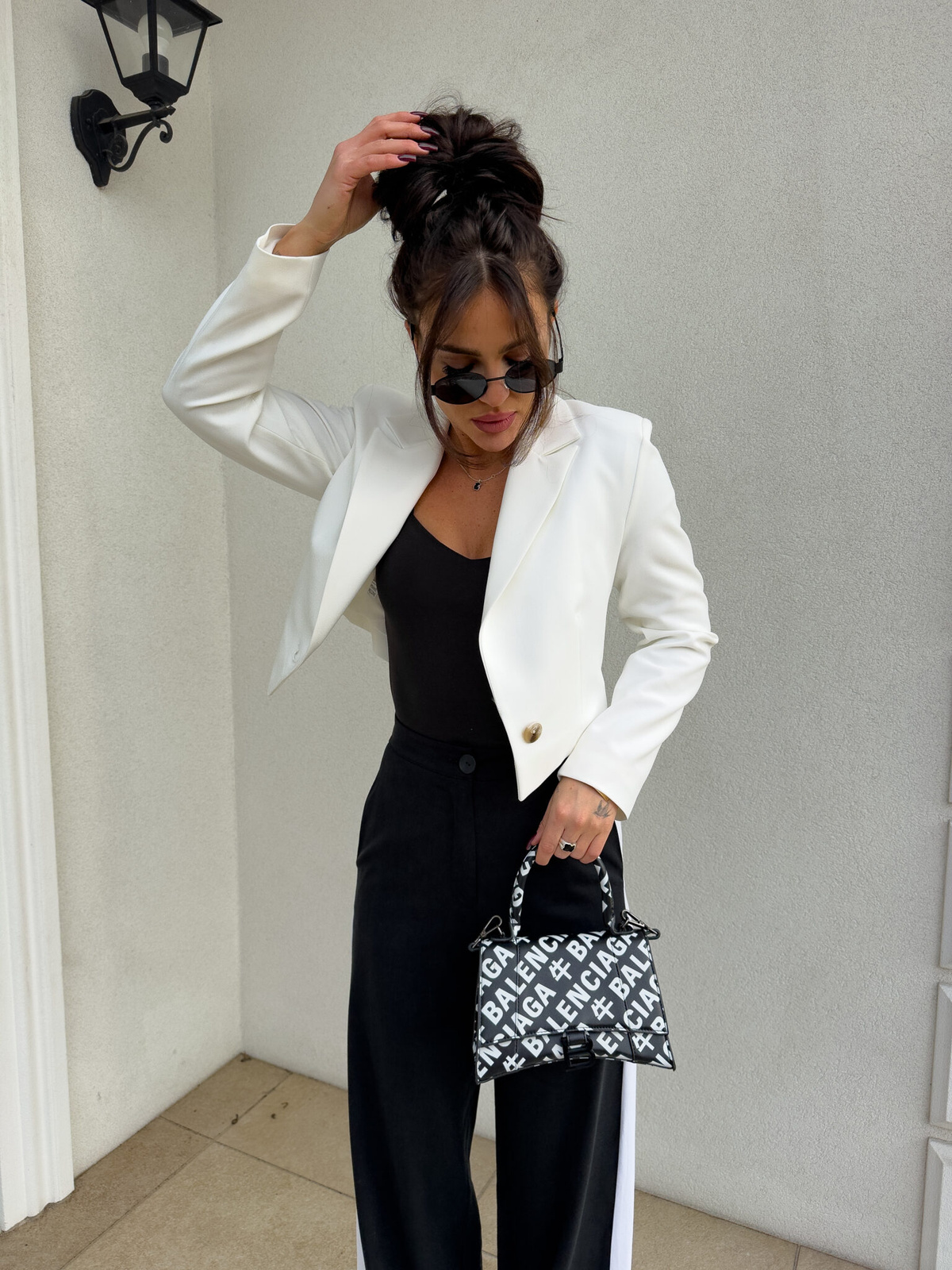 Marynarka SLIM - ecru