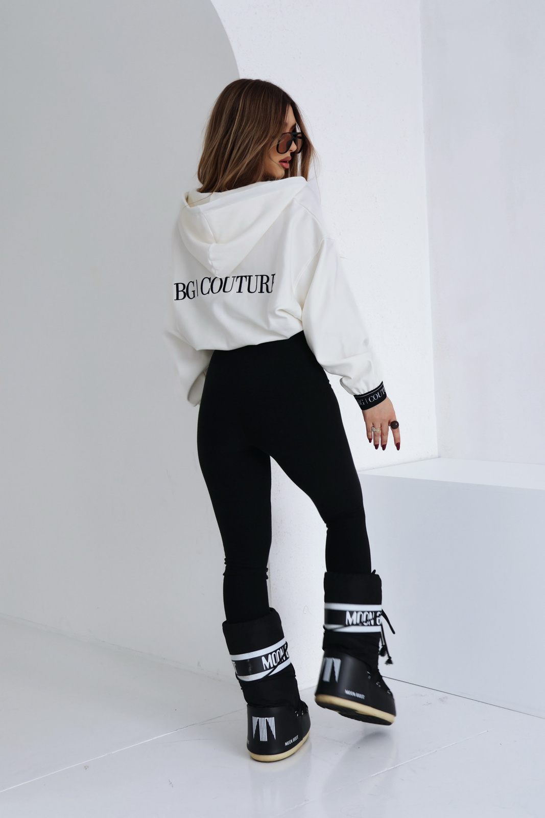 Legginsy damskie BG Swan | czarny