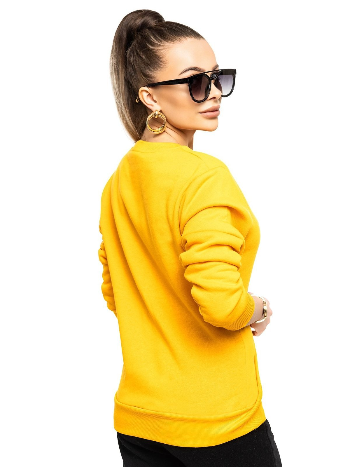 Bluza damska ciemnożółta W01-69