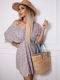 Kimonowa krótka sukienka Evelina