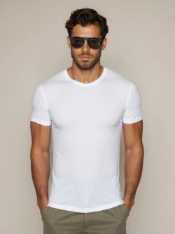 Męski t-shirt biały 2005-1