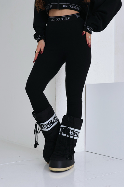 Legginsy damskie BG Swan | czarny