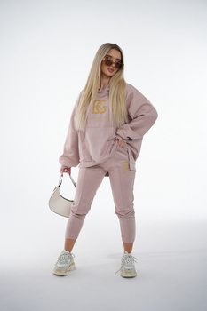 DRES BG ROYAL SUEDE BRANDENBURG COUTURE | RÓŻOWY