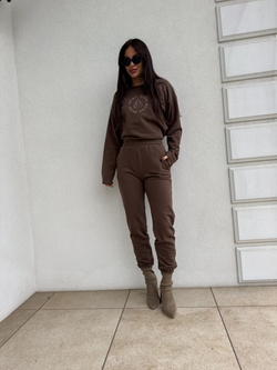 Komplet LOUIS - czekoladowy