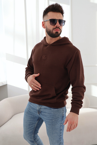 Bluza męska BG Ozzy | gorzka czekolada