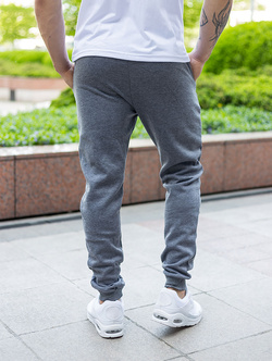 Spodnie  męskie dresowe grafitowe XW01-05