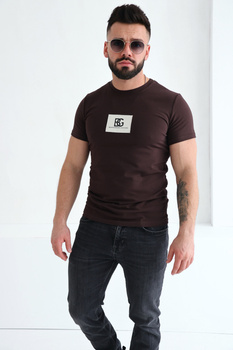 T-Shirt męski BG Bing | gorzka czekolada