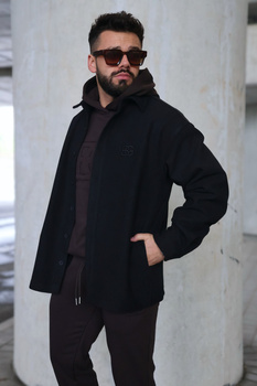 Koszula męska BG Coat | czarny