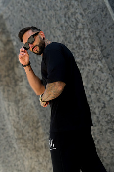 T-SHIRT MĘSKI BG FIFI | CZARNY