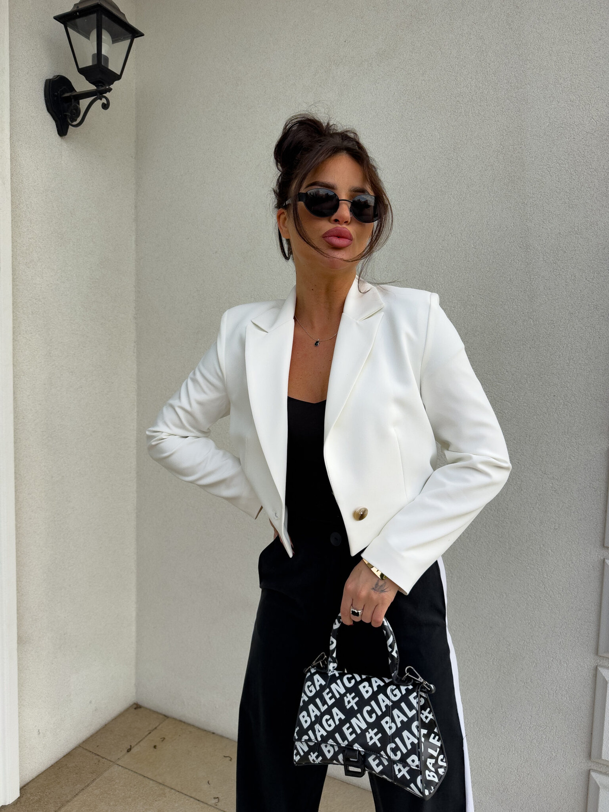 Marynarka SLIM - ecru