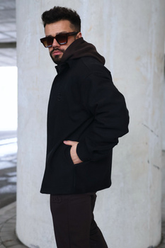 Koszula męska BG Coat | czarny