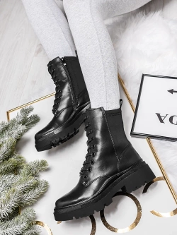 Damskie trapery czarne A9302