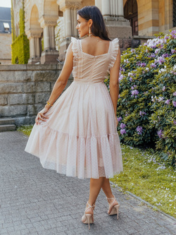 Sukienka pudrowy róż 20321