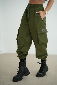 SPODNIE DAMSKIE BG EGO | KHAKI