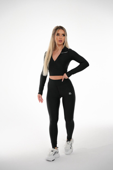 LEGGINSY BG SPORT | CZARNY