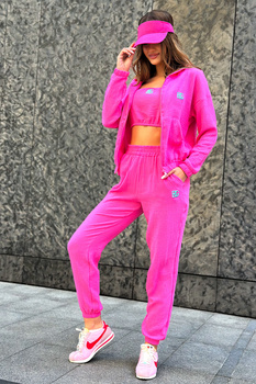 DRES 3-CZĘŚCIOWY DAMSKI BG SOFT | RÓŻOWY