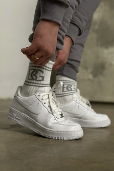 SKARPETY BG EASY | BIAŁY - SZARY