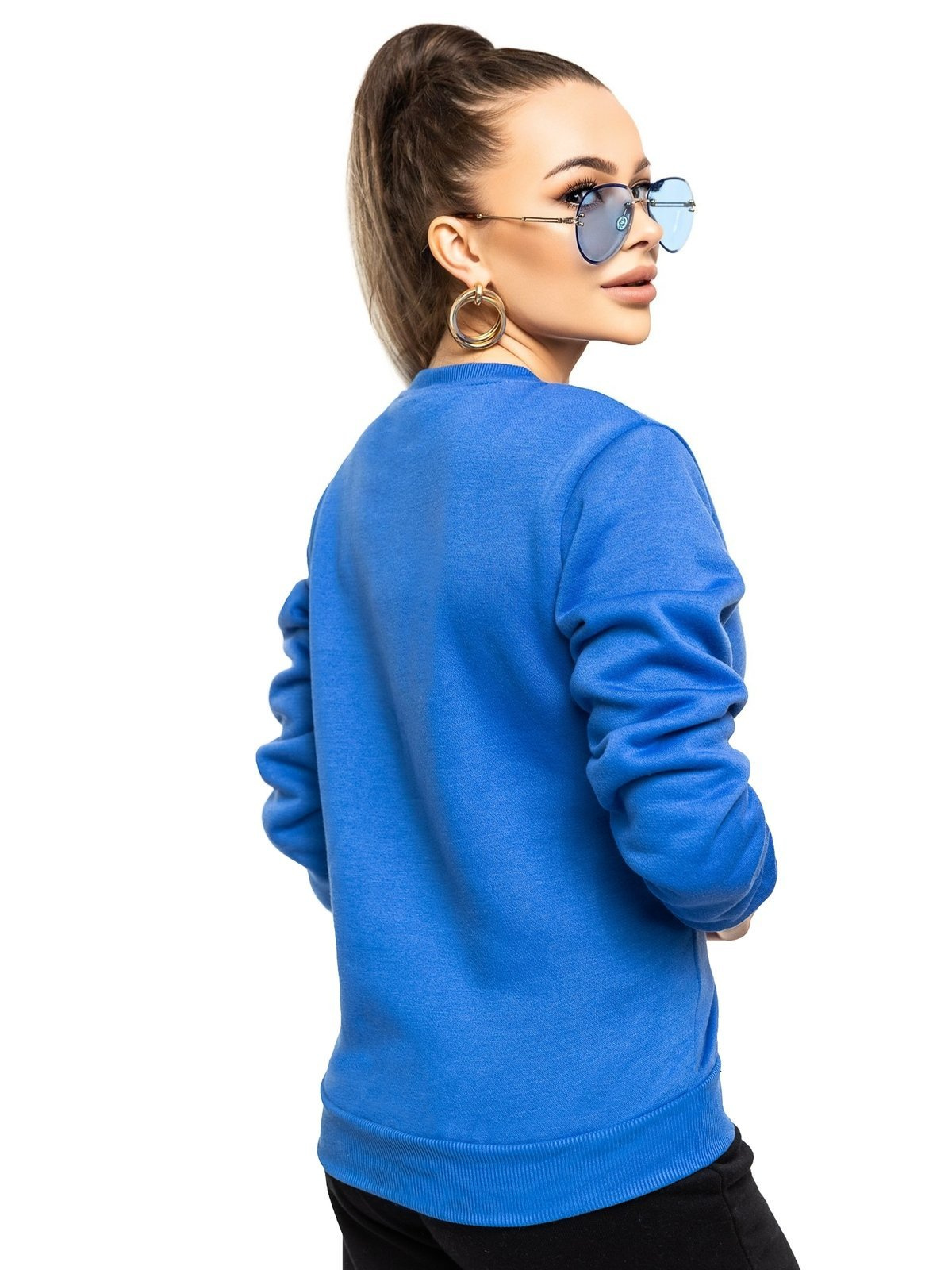 Bluza damska jasnoniebieska W01-16