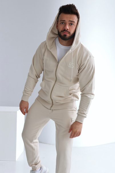 Bluza męska BG Zippy | jasny beż