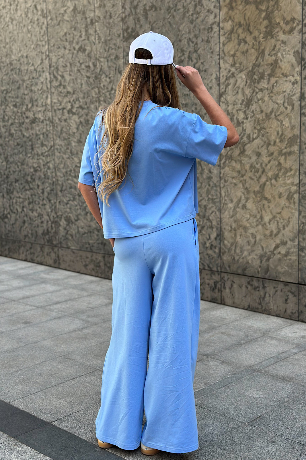 SPODNIE DAMSKIE BG MORNING | NIEBIESKI