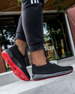 Męskie buty sportowe czarne QL101-A