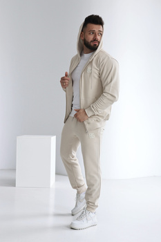 Bluza męska BG Zippy | jasny beż