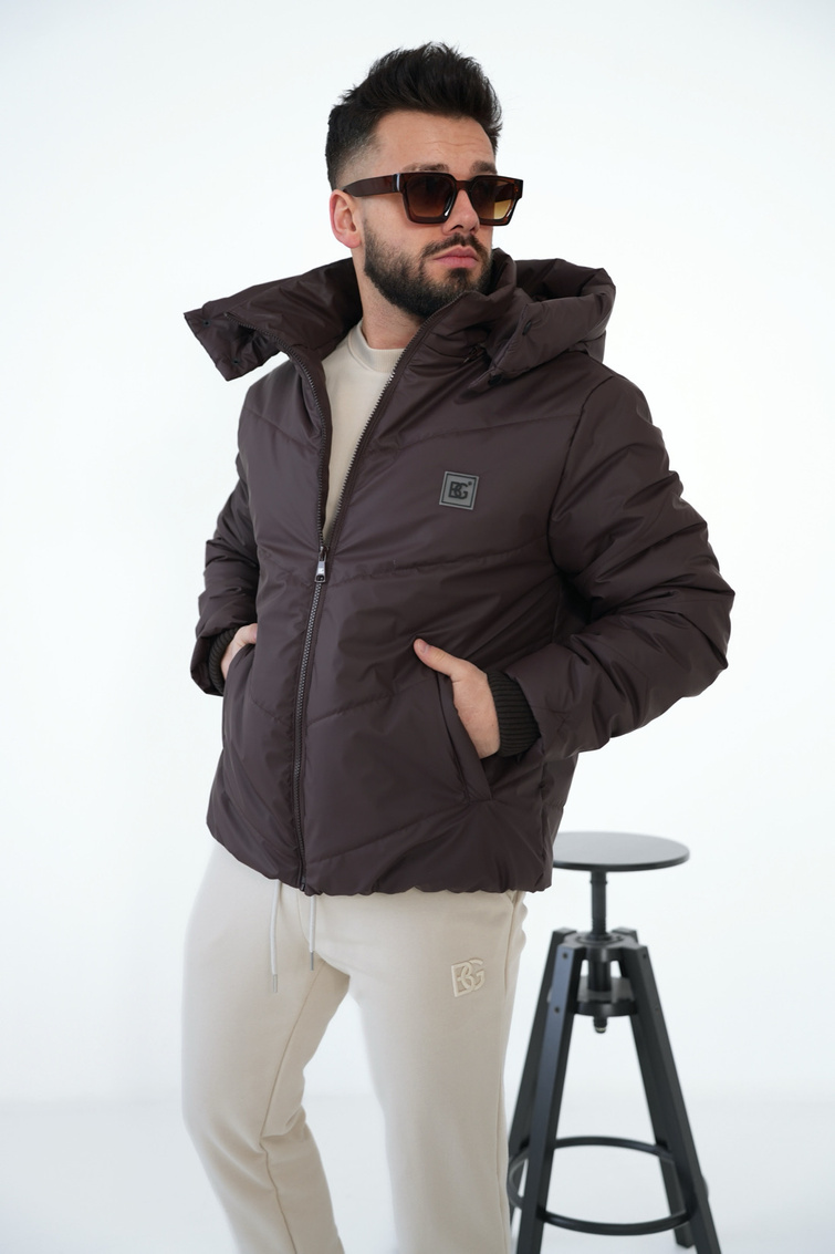Kurtka męska BG Winter | gorzka czekolada