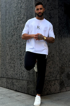 T-SHIRT MĘSKI BG FIFI | BIAŁY