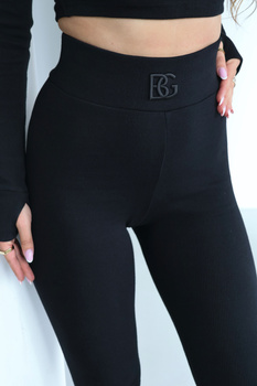 Legginsy damskie BG Taste | czarny