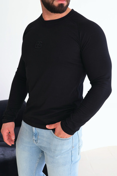 T-Shirt longsleeve męski BG Trust | czarny