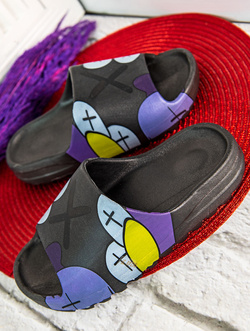 Damskie klapki czarne CK240