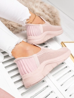 Damskie wsuwane buty sportowe różowe PDJ268-11