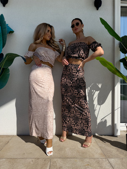 Komplet CATALINA pattern – czarny