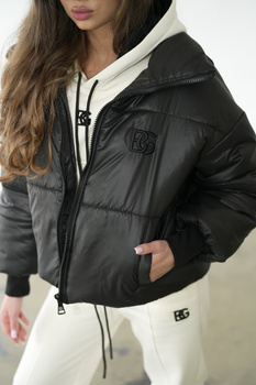 KURTKA DAMSKA BG FAMOUS | CZARNY