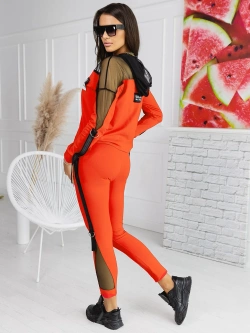 Komplet dresowy damski pomarańczowy ZD00P