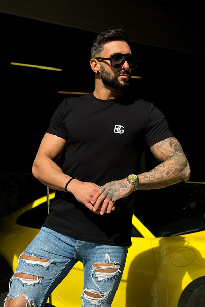 T-SHIRT MĘSKI BG BOND | CZARNY